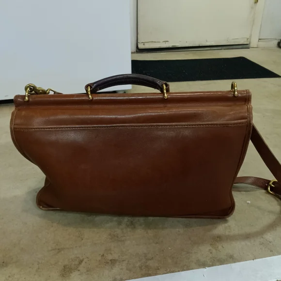 Coach Brown Leather Messenger Bag